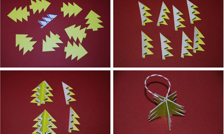 Make a Christmas tree decoration