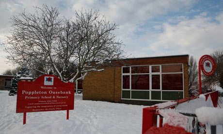 Poppleton Ousebank primary school, where asbestos has been safely removed, but at a cost of &pound;34,000