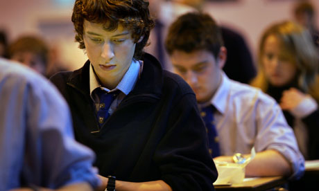 Pupils sit tough exam