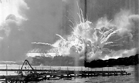 The attack on Pearl Harbor on 7 December, 1941