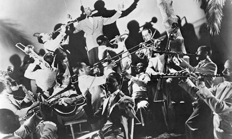Duke Ellington leading his band in the 1930s