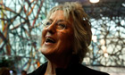 Author Germaine Greer poses for photographers during a media launch in Melbourne