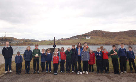 Kinlochbervie primary in happier times, when it boasted more than 20 pupils