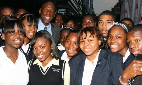 Geoffrey Canada and Harlem Childrens' Zone students