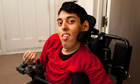 Sulaiman Khan student the 003 Disabled students