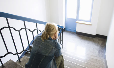 Young woman with depression