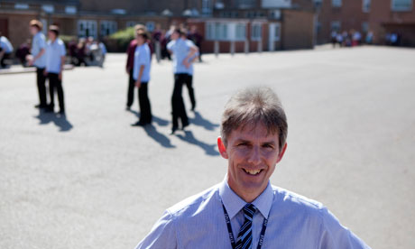 Martin Bacon at Swavesey village college in Cambridgeshire