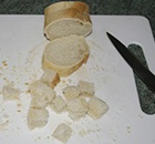 bread on chopping board