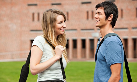 Young student couple 