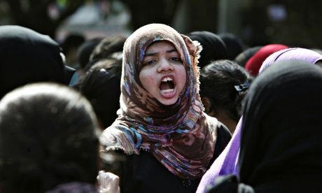 Indian student protest rape