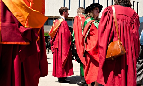 Graduation day for doctoral students at Aberystwyth University