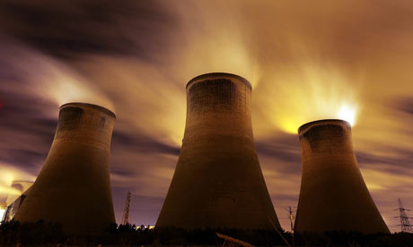 Climate Change And Pollution  At Copenhagen : coal fueled Fiddlers Ferry power station, Warrington