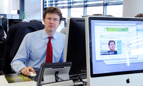 Greg Clark, shadow energy and climate change secretary on the environment desk during live Q&A