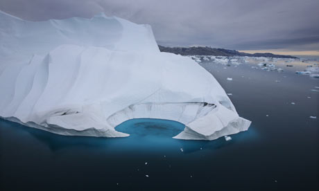 Climate change : An iceberg is seen melting off the coast of Ammasalik, Greenland, Arctic