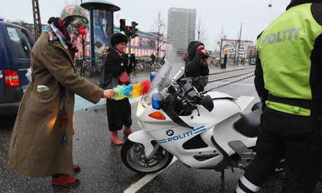 BIbi on demonstration COP15 : Environmental activists hold a demonstration in  Copenhagen