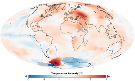  US scientists unite against climate sceptics : Summer 2010 temperatures