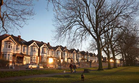 Planting trees : Edwardian semi-detached housing, London