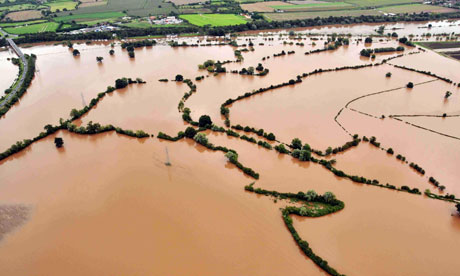 Floods : An aerial view of