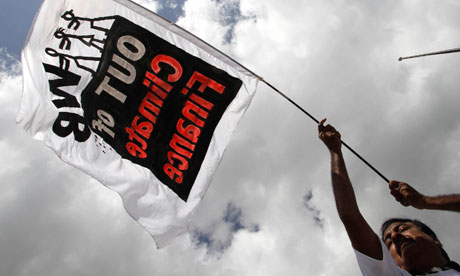 Cancun COP16 An activist of Jubilee South, MDG