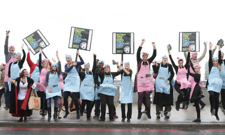100 tea ladies Fairtrade Foundation promote Swap Your Cuppa and Fairtrade Fortnight