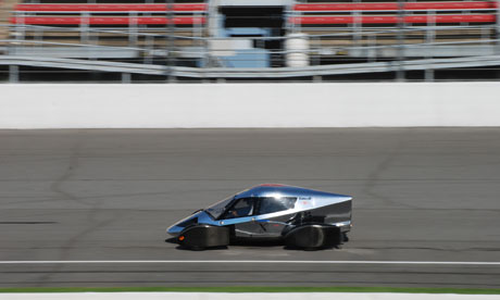 The Edison2 Very Light Car winner of the 2010 Progressive Insurance Automotive X Prize 