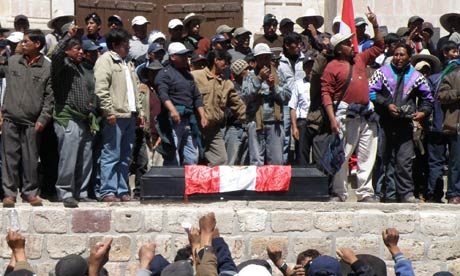 Protests In Southern Peru Left One Dead And 28 Wounded, Espinar Peru
