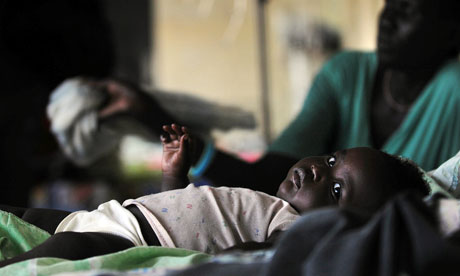 MDG: A malaria-infected baby