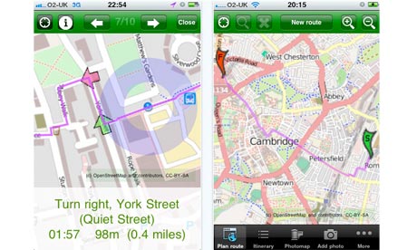 Apps for Cyclestreets journey planner and photomap