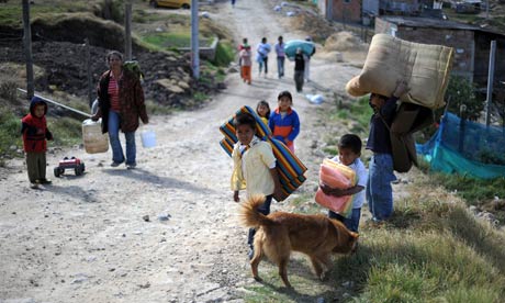MDG : Colombia displaced people