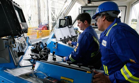 Frackling and Shale Gas Exploration at Cuadrilla Resouces Ltd.'s site in Singleton , UK