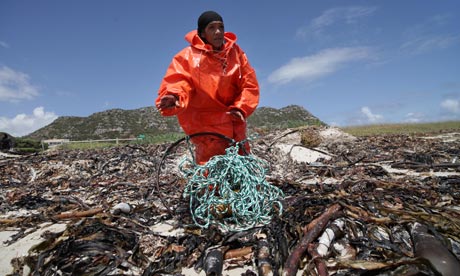 On the road to Durban COP17: Fisherwomen Association on the Kommetjie beach, Cape Town, South Africa
