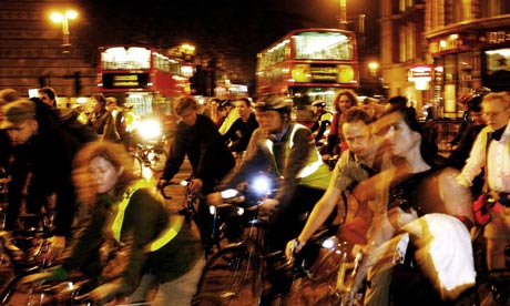 Bike blog : Local cyclists on Critical mass ride in London