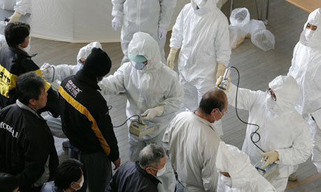 Japan Earthquake and Tsunami : Evacuees receive radiation scans: Fukushima nuclear power plant