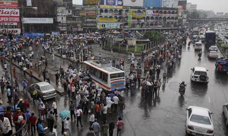 MDG : Bangladesh Infrastructures :  road traffic in Dhaka