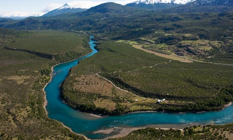 Baker River flooded as part of controversial dam project in Chile Patagonia