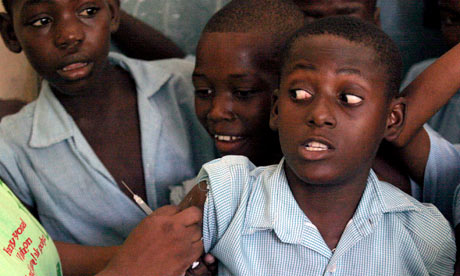 MDG : GAVI :  vaccination campaign in Port-au-Prince , Haiti