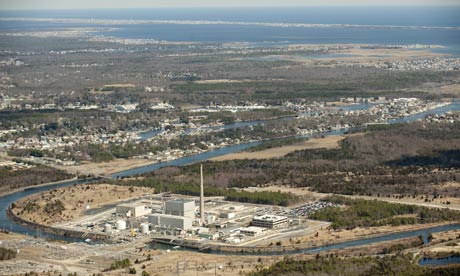 Damian blog : Aerial view of the Oyster Creek  nuclear power plant 