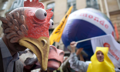 MDG : Protest against Agriculture G20 in Paris