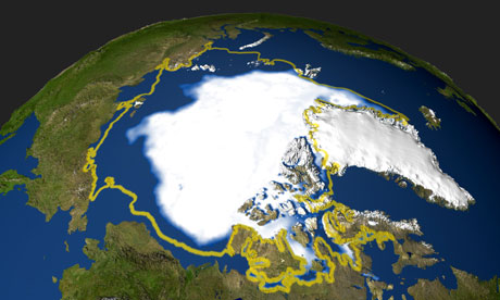 Arctic sea ice melting
