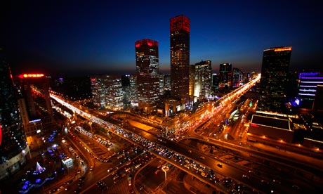 Jon Watts blog : One billion cars  : Vehicles drive on Three Ring Road  in central Beijing