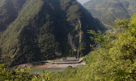 One of hydro-electric power plants built within Shengnongjia natural reserve, Hubei province, China