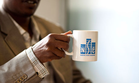MDG : Economic growth : Traders At Nairobi Stock Exchange , Kenya