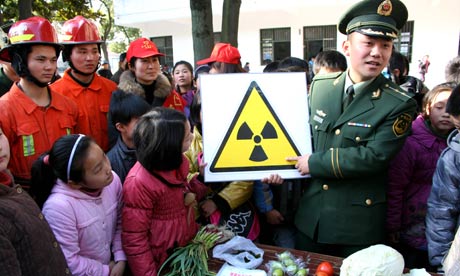 China environmental year : Chinese students learn about radiation awareness