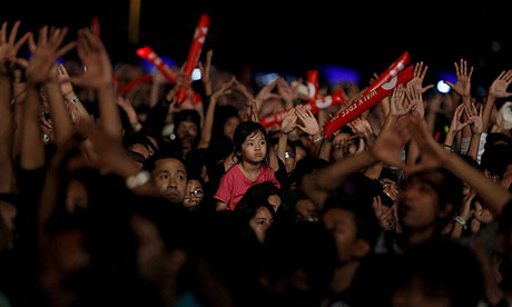 MDG : Myanmar or Burma : concert aimed at raising awareness of human trafficking, in Yangon