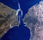 Satellite Eye on Earth The Strait of Gibraltar, where Europe (R) meets Africa