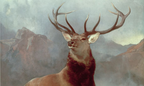 Monarch of the Glen por Sir Edwin Henry Landseer, un ciervo rojo deeer en Escocia