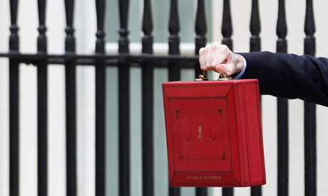 The Chancellor George Osborne Prepares To Give His Budget To Parliament