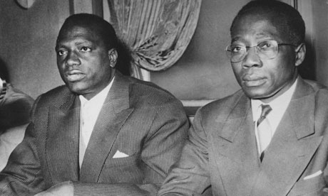 MDG : Mali first president Modibo Keita and  Senegal president Leopold Sedar Senghor