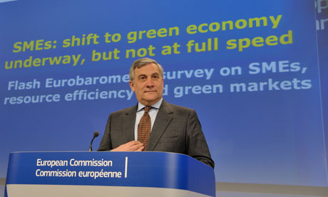 Press conference by Antonio Tajani on Eurobarometer : SME's and green technologies