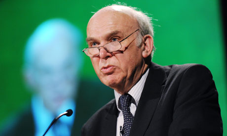 El secretario de Negocios Vince Cable